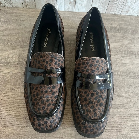 Jeffrey Campbell Leopard Print Loafers - Picture 1 of 10